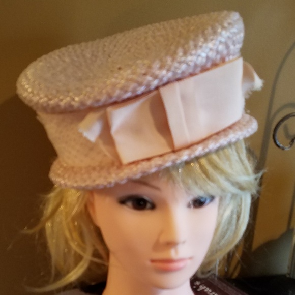 Vintage Accessories - {Vintage} Pink Ladies Hat